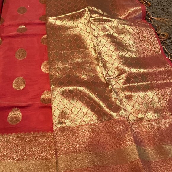 Soft Banarasi Saree in Pastel Pink with Rich Zari Border & Pallu Boutique - Picture 12 of 15